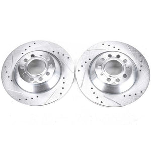 PowerStop fits Audi 05-11 A6 Rear Evolution Drilled & Slotted Rotors - Pair