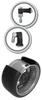 Schrader TPMS Sensor - Clamp-In Programmable 90 Degree EZ-Sensor ( valve stem not included )