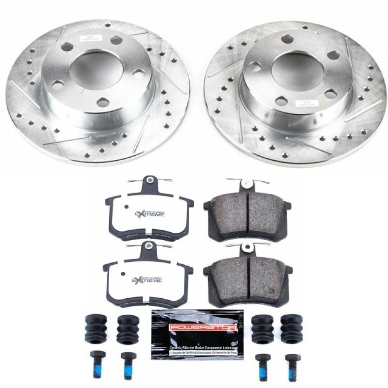 PowerStop K584-26 96-01 fits Audi A4 Quattro Rear Z26 Street Warrior Brake Kit