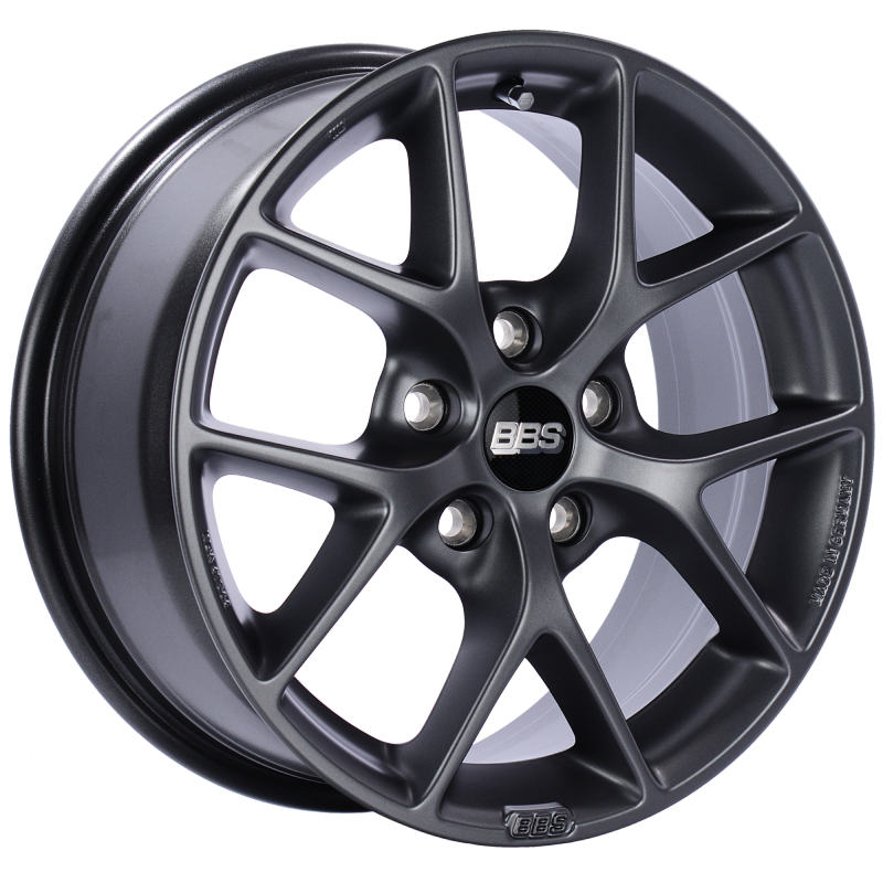 BBS SR009SG SR 16x7 5x120 ET36 Satin Grey Wheel -82mm PFS/Clip Required