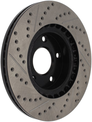 Stoptech 127.42074R 1/02-05 Infiniti G35 (alloy disc) / 6/02-05 Nissan 350Z Slotted & Drilled Right Front Rotor