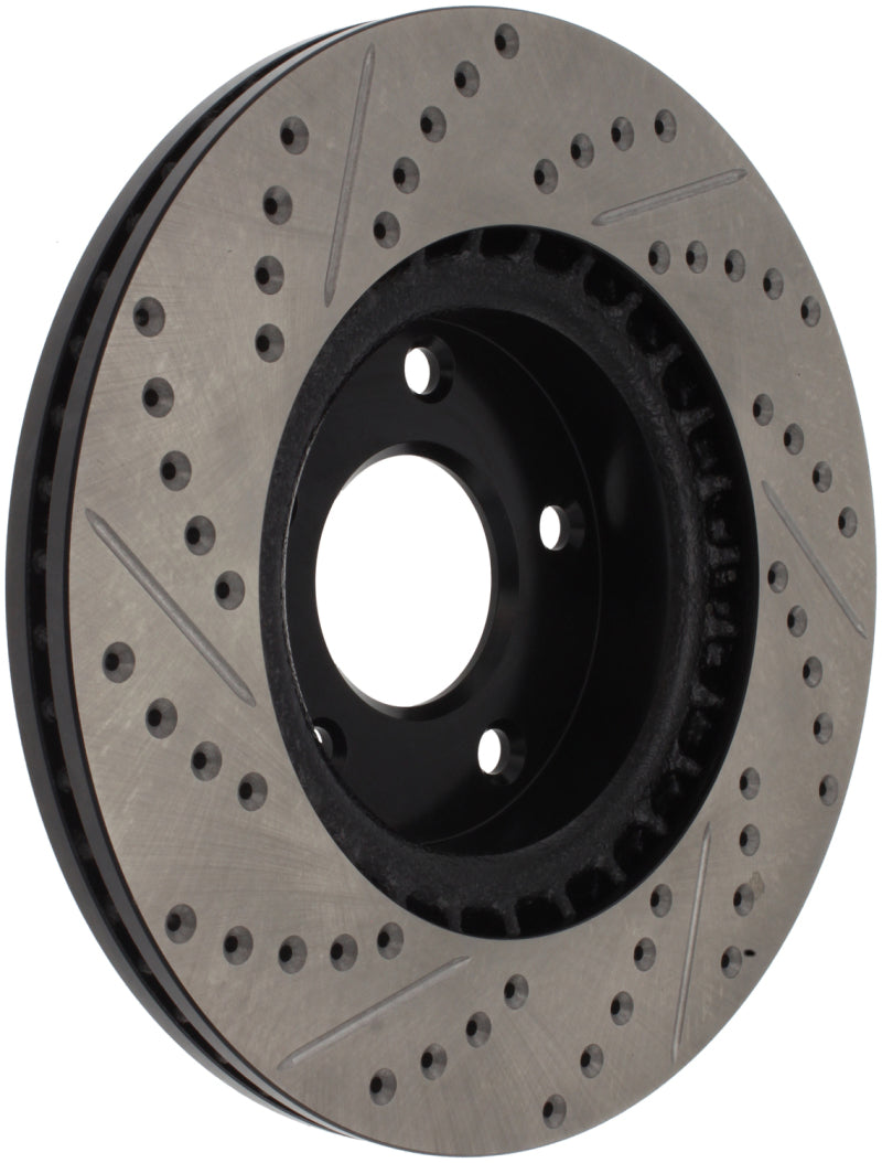 Stoptech 127.42074R 1/02-05 Infiniti G35 (alloy disc) / 6/02-05 Nissan 350Z Slotted & Drilled Right Front Rotor