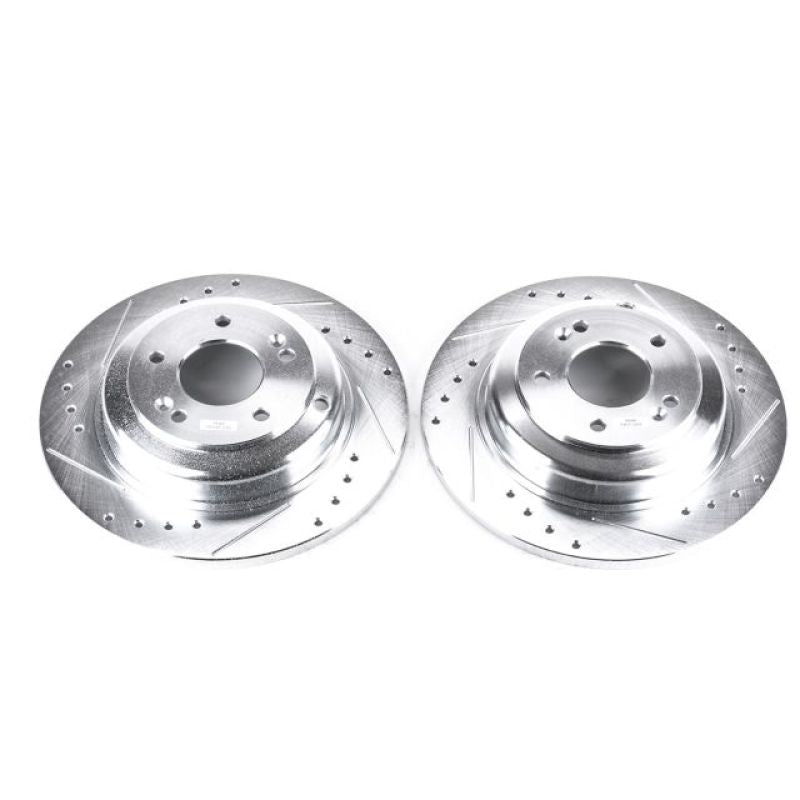 PowerStop fits Hyundai Genesis 10-16 Coupe Rear Evolution Drilled & Slotted