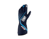 OMP IB0-0771-A01-244-XL One Evo X Gloves Navy Blue/Cyan - Size XL (Fia 8856-2018)