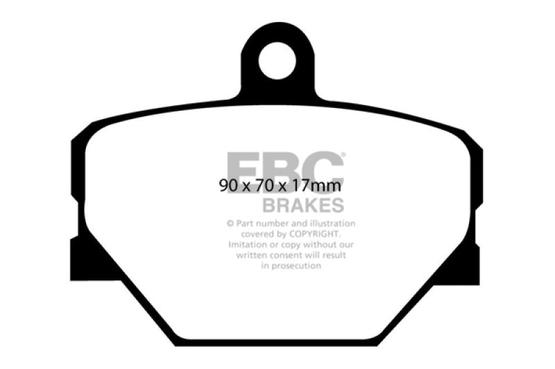 EBC DP21287 08+ fits Smart Fortwo 1.0 Greenstuff Front Brake Pads