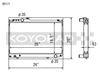 Koyo R0171 86-92 fits Toyota Supra NA/Turbo MT Only Radiator