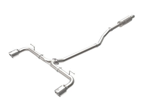 AFE 49-37015-P  2-1/2in 304 SS Cat-Back Exhaust w/ Polished Tips 14-18 fits Maz
