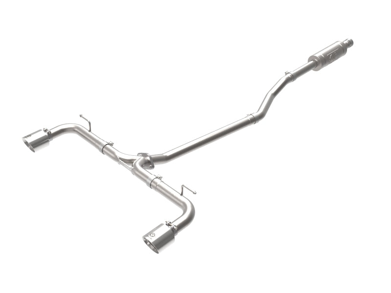 AFE 49-37015-P  2-1/2in 304 SS Cat-Back Exhaust w/ Polished Tips 14-18 fits Maz