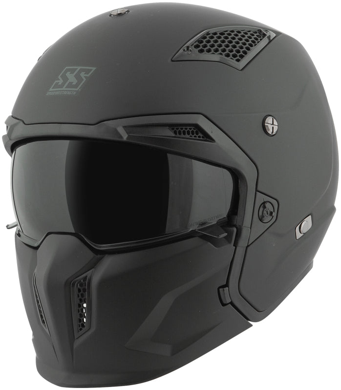 Speed and Strength SS2400 Tough As Nails Helmet Black/White - 2XL