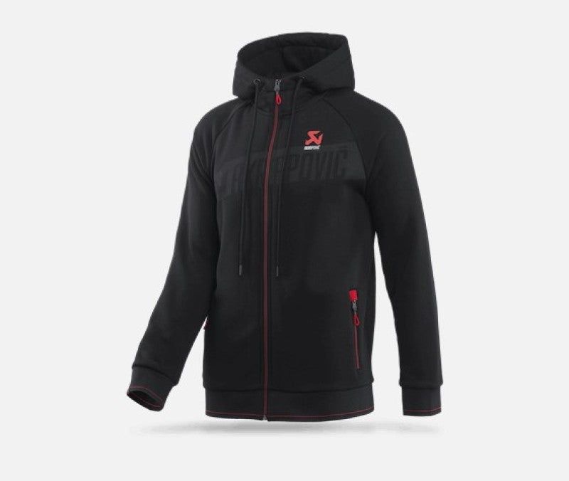 Akrapovic 802057 Mens Corpo Zip Hoodie Black - Large