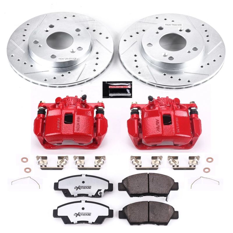 PowerStop KC5400 fits Honda CR-Z Front Z26 Street Warrior Brake Kit w/Calipers