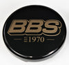 BBS 10.02.5040 Center Cap 56mm Black/Gold Est. 1970 Anniversary w/BBS Logo (5-Tab)