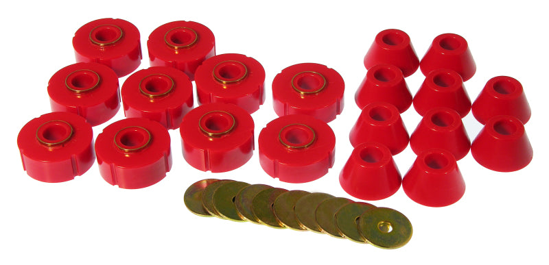 Prothane 7-107 fits Chevy 78-80 K10 Blazer Body Mount Kit - Red