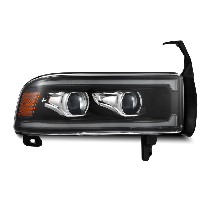AlphaRex 880353 94-01 fits RAM 1500 LUXX LED Proj Headlights Blk w/Activ Light/Seq Signal/SB DRL