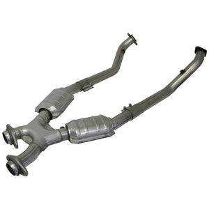 BBK  1662 Mustang 5.0 High Flow X Pipe With Catalytic Converters - 2-1/2