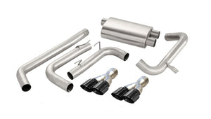CORSA Performance 14143BLK Corsa 1998-2002 fits Chevrolet Camaro Convertible Z28 5.7L V8 LS1 Black Tip Sport Cat-Back Exhaust