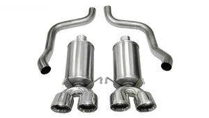 CORSA Performance 14469 Corsa 2005-2007 fits Chevrolet Corvette C6 6.0L V8 Polished Xtreme Axle-Back Exhaust