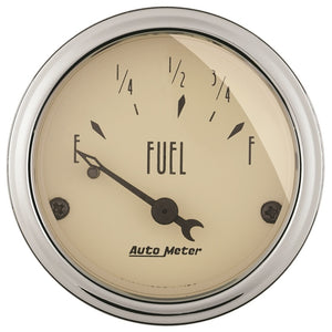 AutoMeter 1816 Autometer 2in 73 E/8-12 F Antique Beige Fuel Level Gauge