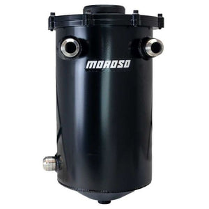 Moroso 22020 Split Top 16in Tall 8in Diameter MMPS 7.5qt Dry Sump Tank - Black