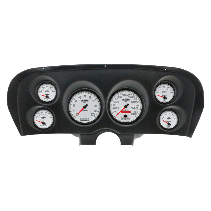 AutoMeter 2936-10 Autometer Phantom II Direct Fit Dash Kit 69-70 fits Ford Mustang (2 x 5in. / 4 x 2-5/8in.)