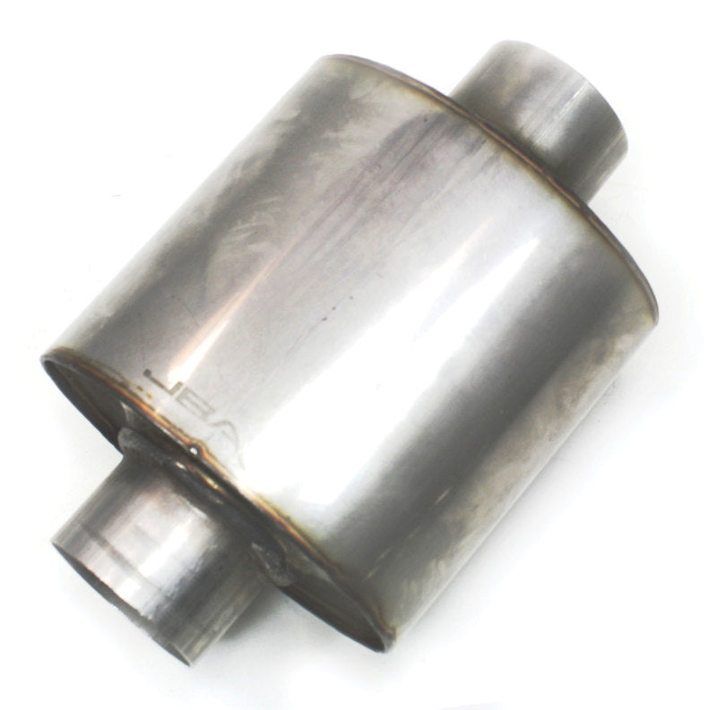 JBA 40-250600 Universal Straight-Through 304SS Muffler 6x6x4 2.5in Inlet Diameter Center/Center