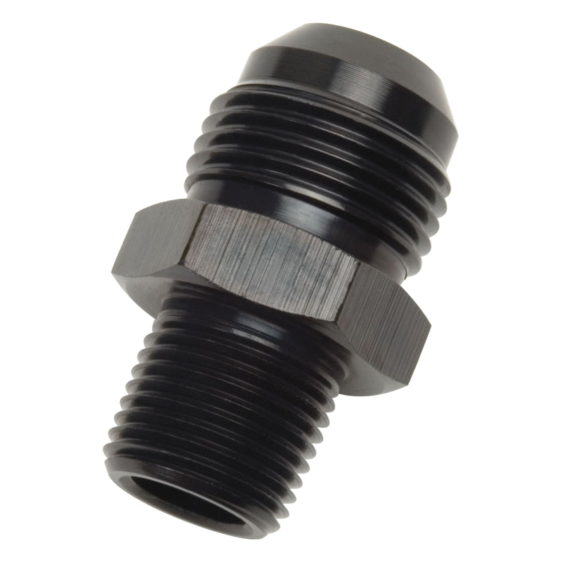 Russell 660513 Performance -12 AN to 3/4in NPT Straight Flare to Pipe (Black)