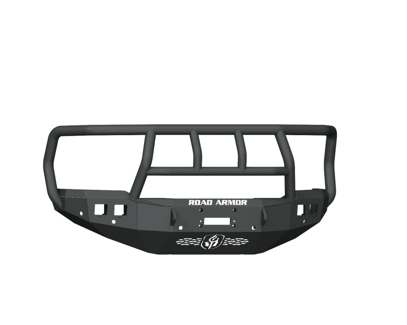 Road Armor 4192F2B 19-20 Ram 2500 Stealth Front Winch Bumper w/fits Titan II Guard/6 Sensor Holes - Tex Blk
