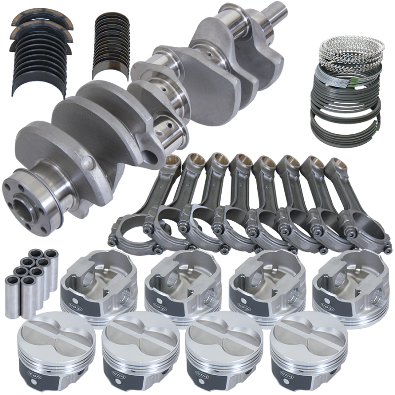 Eagle 64138060 fits Ford 351W 4.000in Crank 6.200in I-Beam Rods -11cc Flat Top 4.060in Pistons Rotating Assembly