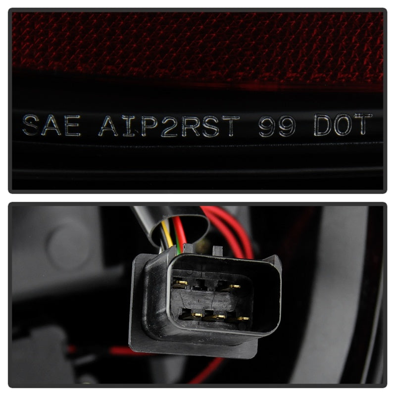 Spyder 5086150 fits Jeep 99-04 Grand Cherokee - Light Bar Led Tail Lights - Bla