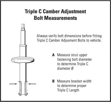 H&R TC116 TC116 Triple Camber Adjustment Bolts - 16mm