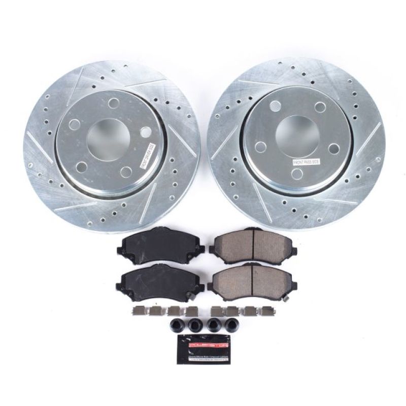 PowerStop K3097 fits Jeep 07-17 Wrangler Front Z23 Evolution Sport Brake Kit