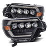 AlphaRex 880753 fits Toyota 12-15 Tacoma NOVA LED Proj Headlights Plank Style Black w/Activ Light/Seq Signal/DRL