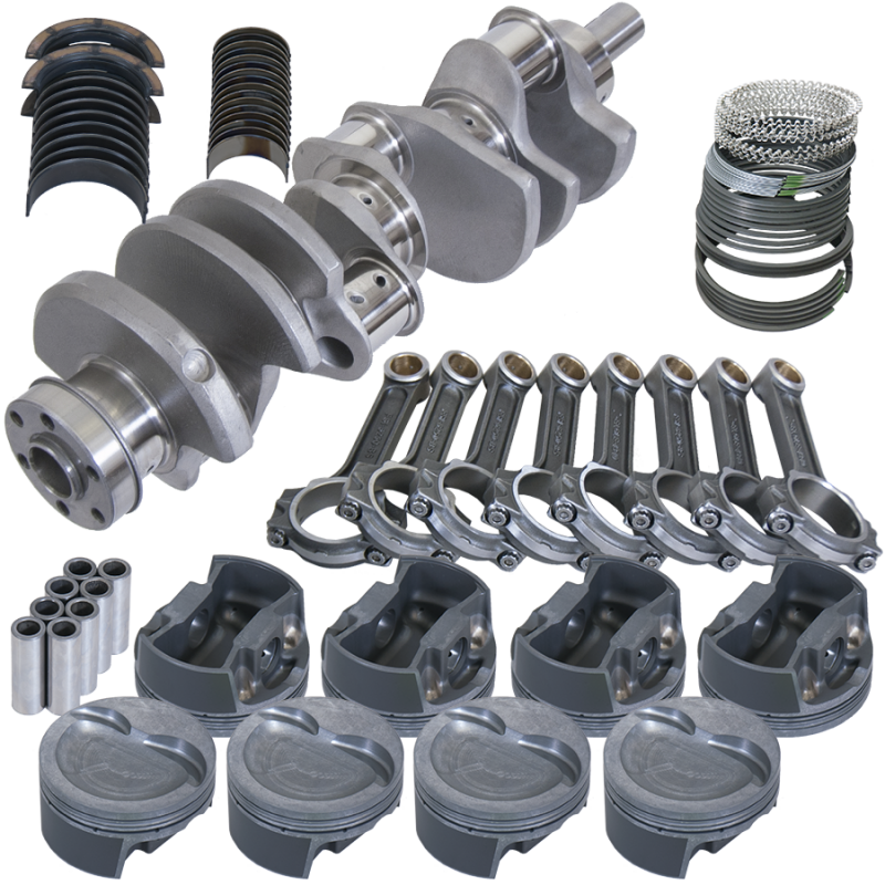 Eagle B14828030 fits Ford 351W 4.170in Crank 6.250in I-Beam Rods -16cc 4.030in Pistons Balanced Assembly