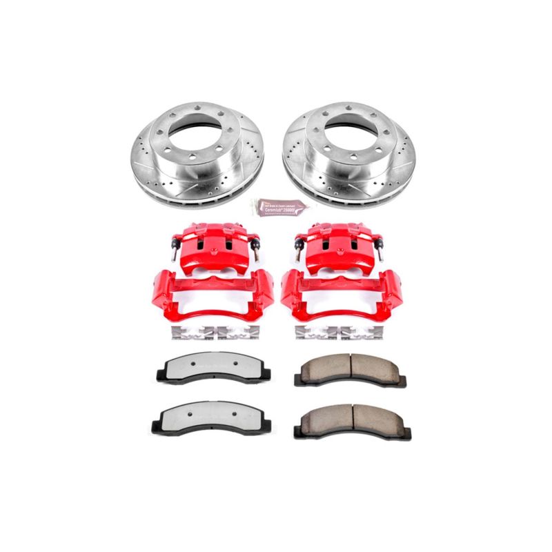 PowerStop KC1885-36 fits Ford F-350 Super Duty Front Z36 Truck & Tow Kit w/Cals