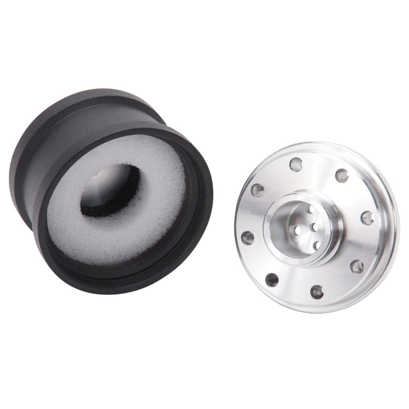 Edelbrock 42133 Billet Aluminum Breather w/ Black Powder Coat Finish