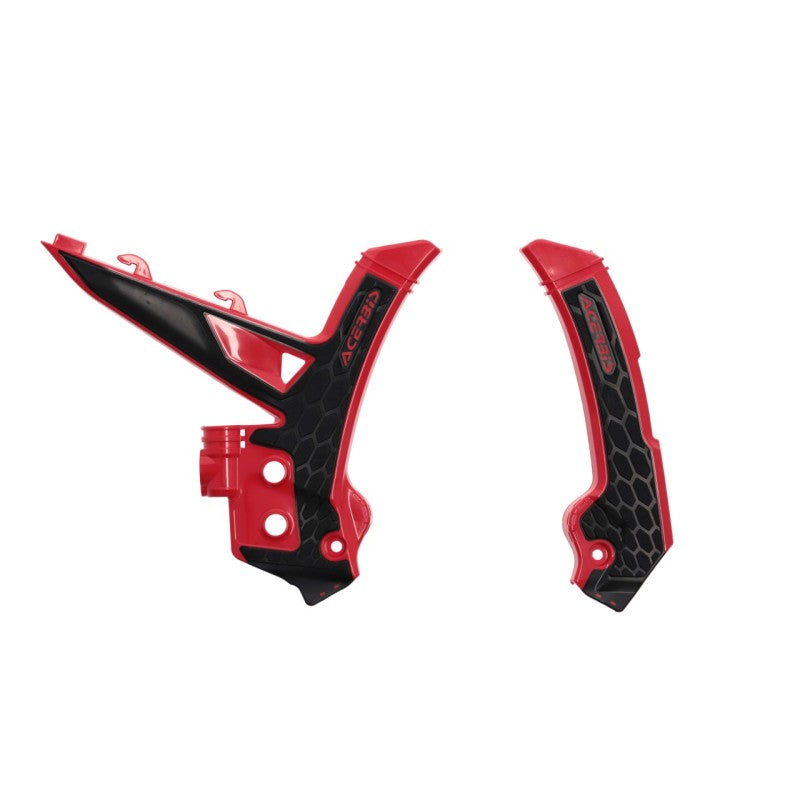 Acerbis 2984761018 2024 GasGas MC/ MC-F/ EC/ EC-F/ EX250/300 EX-F Frame Guards- X-Grip - Red/Black