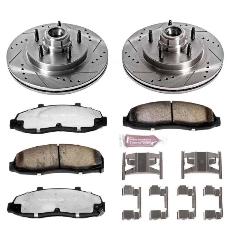 PowerStop K1863-36 97-00 fits Ford F-150 Front Z36 Truck & Tow Brake Kit