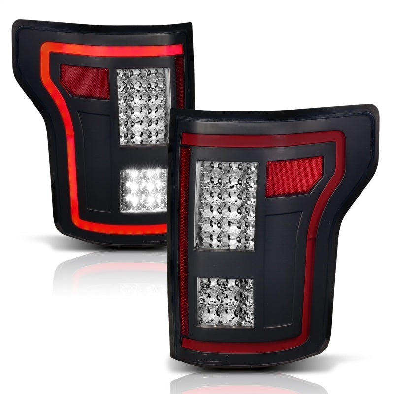 ANZO 311293 fits Ford 15-17 F-150 LED Taillights Black w/ Sequential