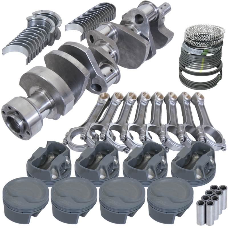 Eagle 13552L060 fits Chevy LT1350 1Pc 3.750in Crank 6.000in I-Beam Rods -16cc 4.060in Pistons Rotating Assembly
