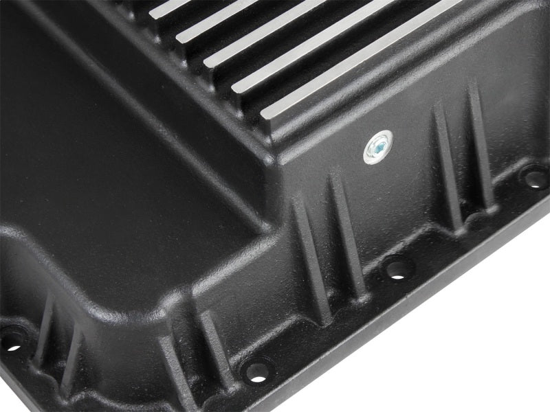 AFE 46-70242 ission Pan (Black w/ Machined Fins) fits GM Trucks 99-16 (4L60-E/4