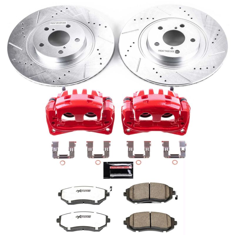 PowerStop fits Subaru 04-06 Baja Front Z26 Street Warrior Brake Kit w/Calipers