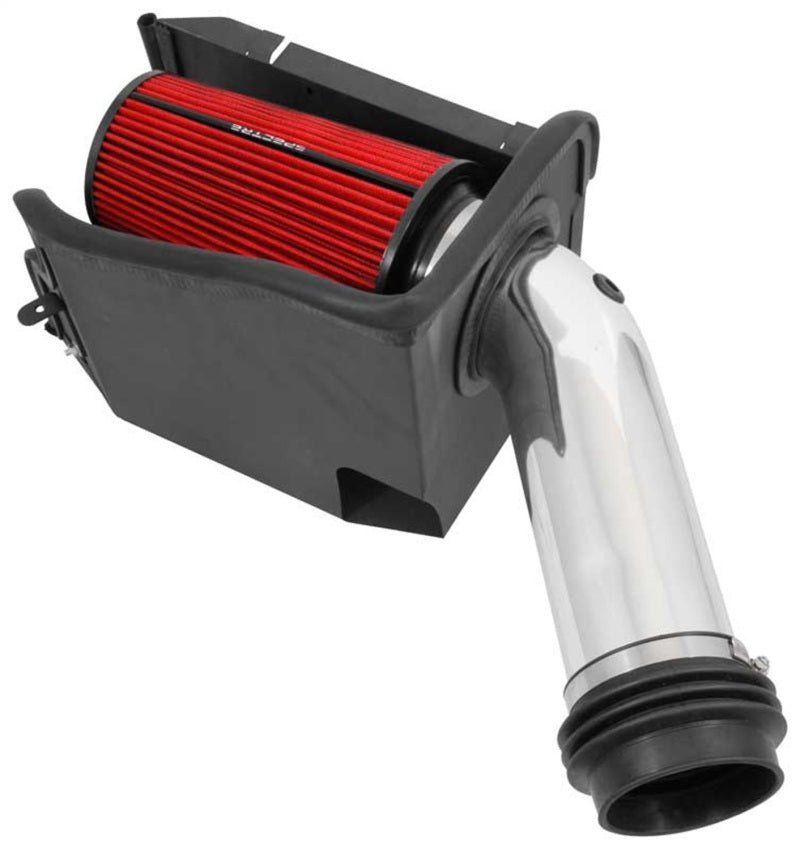 Spectre 9059 94-97 fits Ford SD 7.3L DSL Air Intake Kit - Polished w/Red Filter