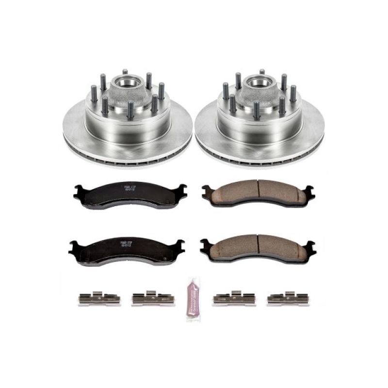 Power Stop KOE5087 95-97 fits Ford F-350 Front Autospecialty Brake Kit
