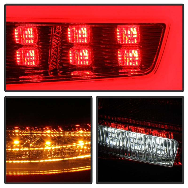 Spyder 5087973 fits Subaru 08-11 Impreza WRX 4DR LED Tail Lights - Red Clear AL