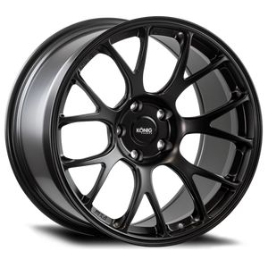 Konig F1M9953050B Forged F1M 19X9 5X130 ET50 Satin Black Knurled Bead