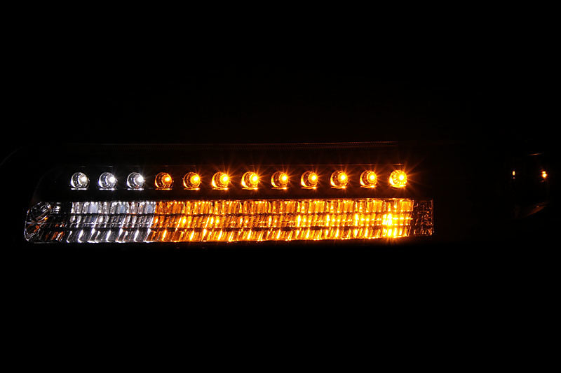 ANZO 511054 1902 fits Chevrolet 99-20 Silverado 1500 LED Parking Lights Chrome w/ Amber Reflector