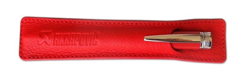 Akrapovic 800943 Leather Pencile sleeve - red