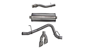 CORSA Performance 14749 Corsa 2015-2020 fits GMC Yukon Denali XL 6.2L V8 3in Cat-Back Single Side Exit Twin 4in Polished Tips