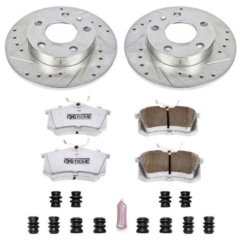 PowerStop K3129-26 02-06 fits Audi A4 Rear Z26 Street Warrior Brake Kit