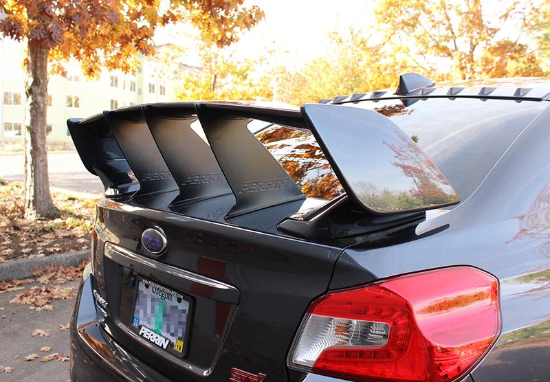 PERRIN PSP-BDY-103BK 15-21 fits Subaru STI Wing Stabilizer - Black
